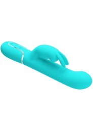PRETTY LOVE - VIBRATEUR COALE RABBIT PERLES VERT AQUA