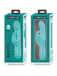 PRETTY LOVE - COALE RABBIT VIBRATOR PEARLS AQUA GREEN