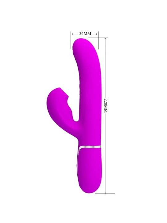 PRETTY LOVE - PERLITA MULTIFUNCTION 3 IN 1 G-SPOT VIBRATOR VIOLET