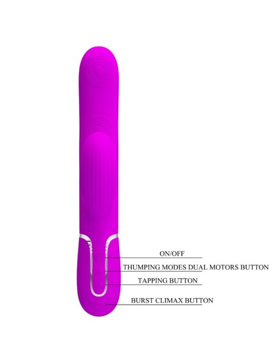 PRETTY LOVE - PERLITA MULTIFUNO 3 EM 1 VIBRADOR G-SPOT VIOLETA