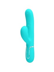 PRETTY LOVE - VIBRATORE MULTIFUNZIONE PERLITA 3 IN 1 G-SPOT VERDE ACQU