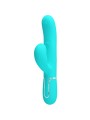 PRETTY LOVE - VIBRATORE MULTIFUNZIONE PERLITA 3 IN 1 G-SPOT VERDE ACQU