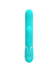 PRETTY LOVE - VIBRATORE MULTIFUNZIONE PERLITA 3 IN 1 G-SPOT VERDE ACQU