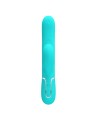 PRETTY LOVE - VIBRATORE MULTIFUNZIONE PERLITA 3 IN 1 G-SPOT VERDE ACQU