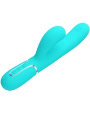 PRETTY LOVE - VIBRATORE MULTIFUNZIONE PERLITA 3 IN 1 G-SPOT VERDE ACQU