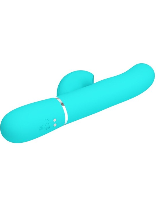 PRETTY LOVE - PERLITA MULTIFUNKTIONS-3-IN-1-G-PUNKT-VIBRATOR AQUA GRÜN