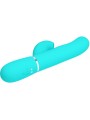 PRETTY LOVE - VIBRATORE MULTIFUNZIONE PERLITA 3 IN 1 G-SPOT VERDE ACQU