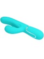 PRETTY LOVE - VIBRATORE MULTIFUNZIONE PERLITA 3 IN 1 G-SPOT VERDE ACQU