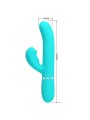 PRETTY LOVE - VIBRATORE MULTIFUNZIONE PERLITA 3 IN 1 G-SPOT VERDE ACQU