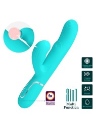 PRETTY LOVE - VIBRATORE MULTIFUNZIONE PERLITA 3 IN 1 G-SPOT VERDE ACQU