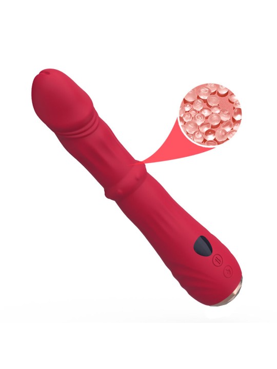 ARMONY - THERMO-ADJUSTABLE POINT A STIMULATOR VIBRATOR DILDO RED