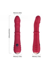 ARMONY - THERMO-ADJUSTABLE POINT A STIMULATOR VIBRATOR DILDO RED