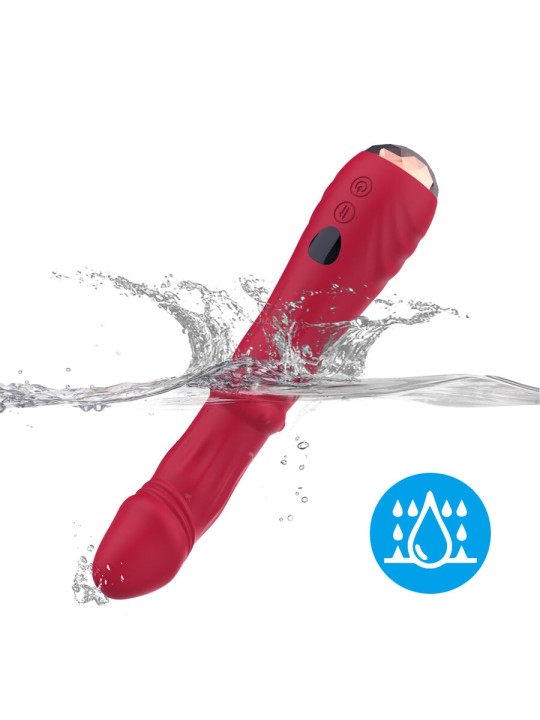 ARMONY - THERMO-ADJUSTABLE POINT A STIMULATOR VIBRATOR DILDO RED