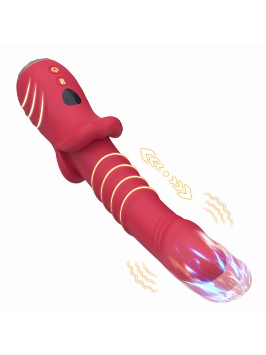 ARMONY - POINT A STIMULIERENDER VIBRATORDILDO ROT