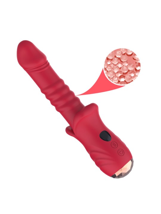 ARMONY - POINT A ESTIMULANTE VIBRADOR DILDO VERMELHO