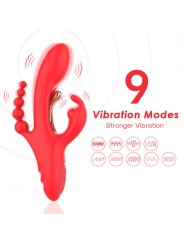 ARMONY - VIBRATORE STIMOLATORE PUNTO G E CLITORIDE ROSSO