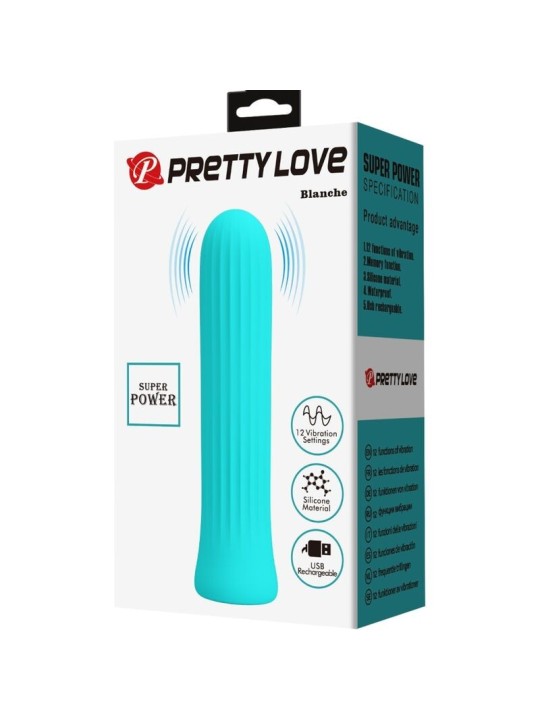 PRETTY LOVE - BLANCHE VIBRATEUR STIMULATEUR BLEU