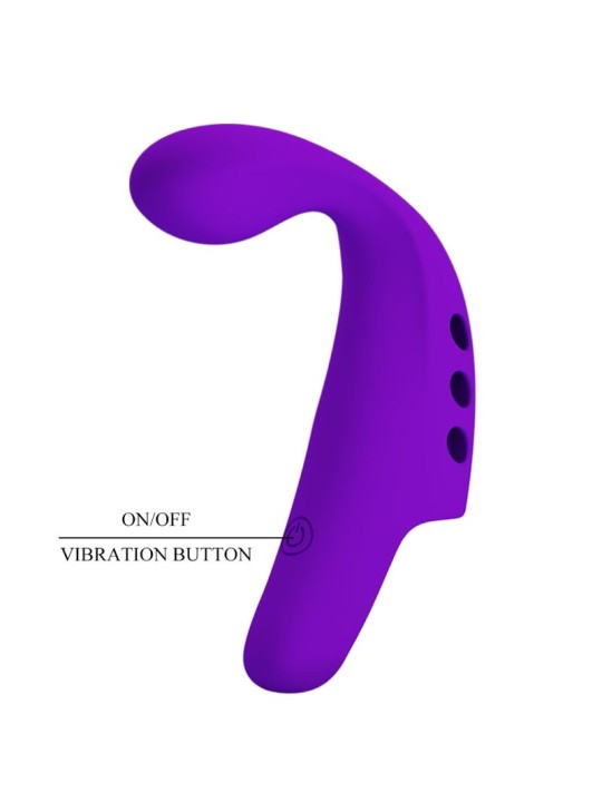 PRETTY LOVE - VIBRATEUR DOIGT RECHARGEABLE GORGON VIOLET