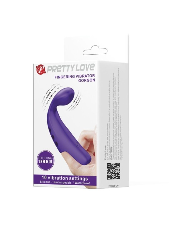 PRETTY LOVE - GORGON PURPLE WIEDERAUFLADBARER FINGERVIBRATOR