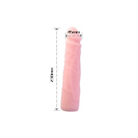 BAILE - DILDO DE SILICONE REALÍSTICO COM TOQUE DE PELE 23 CM