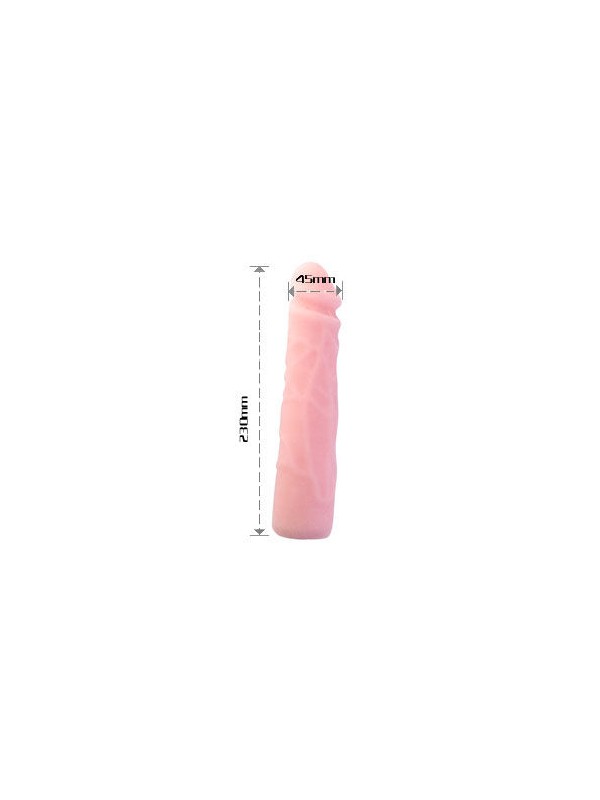 BAILE - REALISTIC SKIN TOUCH SILICONE DILDO 23 CM
