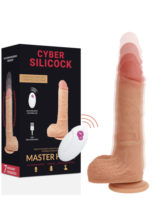 CYBER SILICOCK - REALISTISCHE AFSTANDSBEDIENING MASTER HUCK 20,9 CM -O
