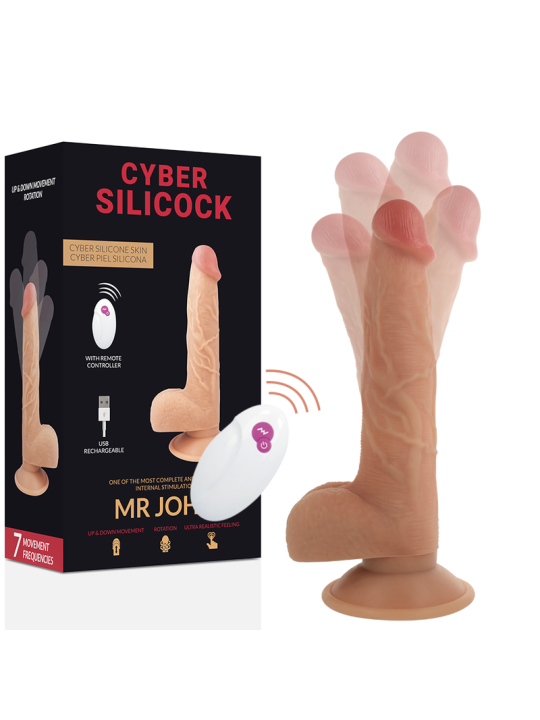 CYBER SILICOCK - REMOTE CONTROL REALISTIC MR JOHN 23.88 CM -O- 4.3 CM