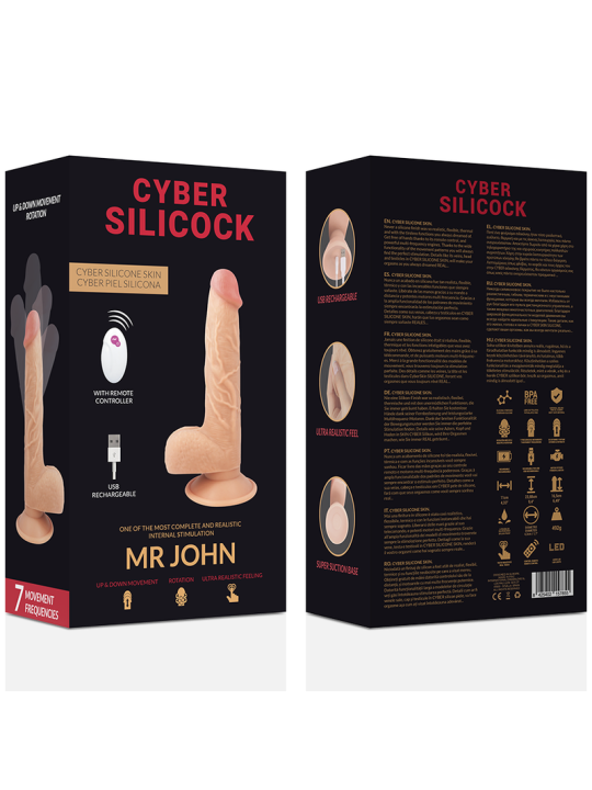 CYBER SILICOCK - REMOTE CONTROL REALISTIC MR JOHN 23.88 CM -O- 4.3 CM