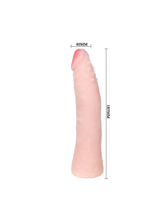 BAILE - DILDO DE SILICONE REALISTIC SKIN TOUCH 19 CM COR DA CAIXA ALEA