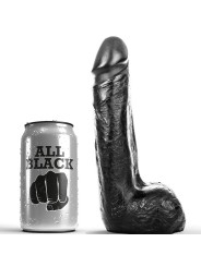 ALL BLACK - SOFT BLACK REALISTIC DILDO 20 CM