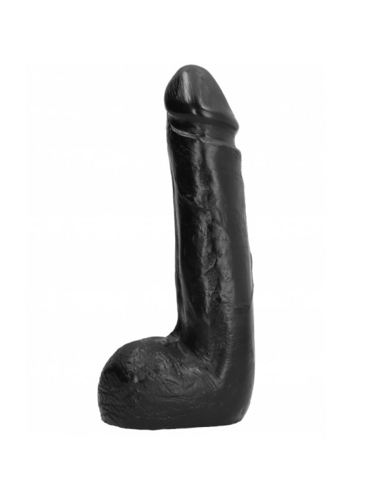 ALL BLACK - SOFT BLACK REALISTIC DILDO 20 CM