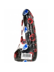 ALL BLACK - ZACHTE ZWARTE REALISTISCHE DILDO 20 CM