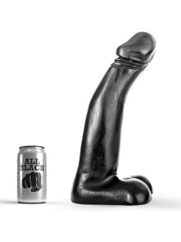 ALL BLACK - DILDO DE FISTING PRETO REALÍSTICO 29 CM