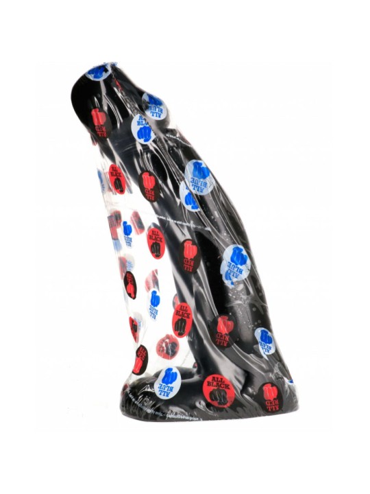 ALL BLACK - DILDO DE FISTING PRETO REALÍSTICO 29 CM