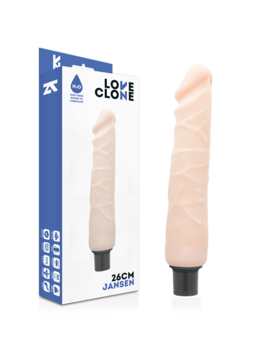 LOVECLONE - JANSEN SELBSTSCHMIERENDER VIBRATOR 26 CM -O- 4.2 CM