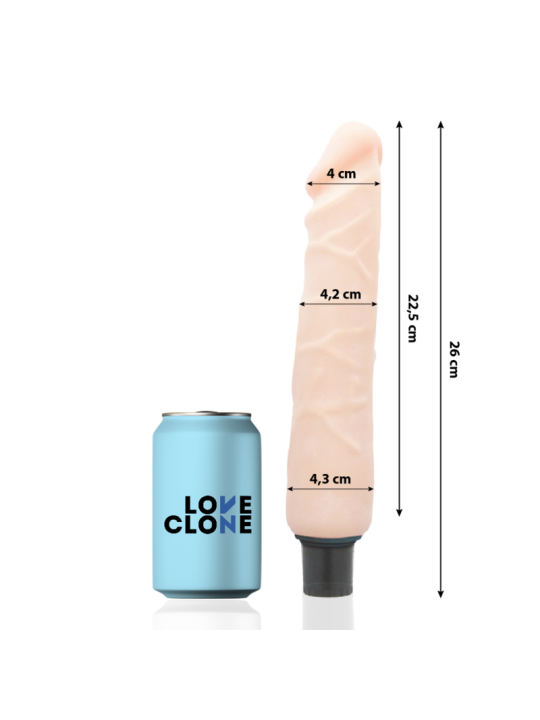 LOVECLONE - VIBRATEUR AUTOLUBRIFIANT JANSEN 26 CM -O- 4.2 CM