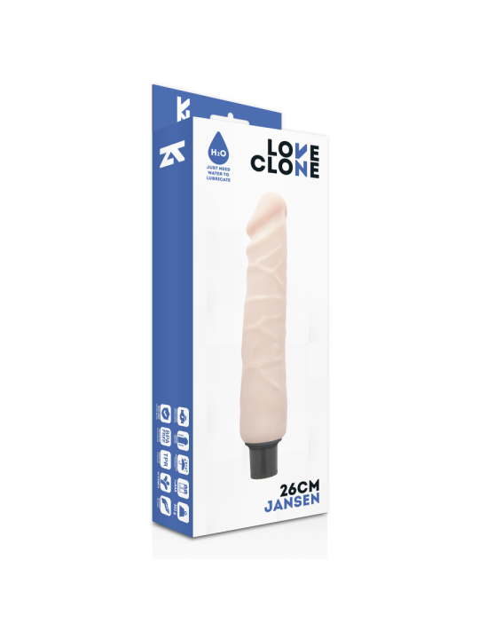 LOVECLONE - JANSEN SELBSTSCHMIERENDER VIBRATOR 26 CM -O- 4.2 CM
