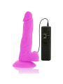 DIVERSIA - FLEXIBLER VIBRIERENDER DILDO LILA 18 CM -O- 4 CM