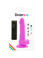 DIVERSIA - DILDO VIBRANT FLEXIBLE VIOLET 18 CM -O- 4 CM